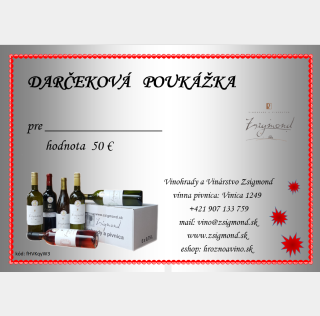 Darčeková poukážka 50€